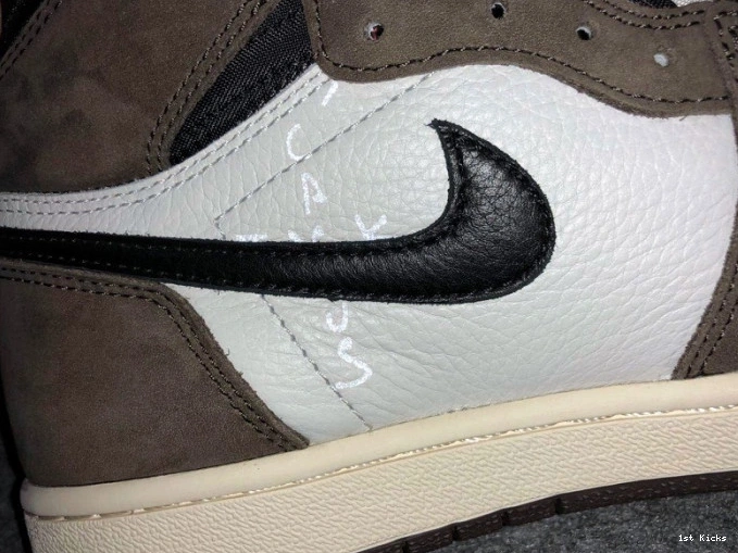 1st Kicks Shoes CD4487 - Air 1 x Scott OG 'Mocha' Jordan High 100 Retro Travis 0712